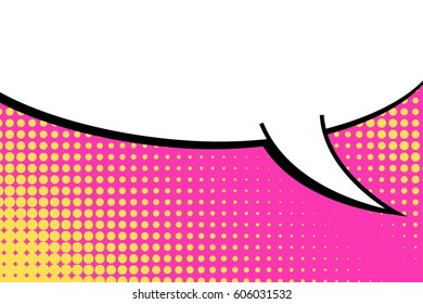 Abstract creative concept comic pop art style blank, layout template with clouds beams and isolated dots background. For sale banner, empty speech bubble set, vector illustration halftone book design