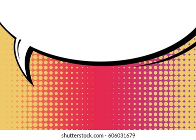Abstract creative concept comic pop art style blank, layout template with clouds beams and isolated dots background. For sale banner, empty speech bubble set, vector illustration halftone book design