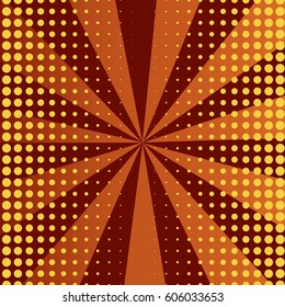 Abstract creative concept comic pop art style blank, layout template with clouds beams and isolated dots background. For sale banner, empty speech bubble set, vector illustration halftone book design