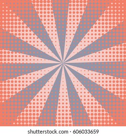 Abstract creative concept comic pop art style blank, layout template with clouds beams and isolated dots background. For sale banner, empty speech bubble set, vector illustration halftone book design