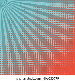 Abstract creative concept comic pop art style blank, layout template with clouds beams and isolated dots background. For sale banner, empty speech bubble set, vector illustration halftone book design