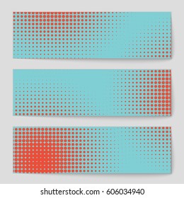 Abstract creative concept comic pop art style blank, layout template with clouds beams and isolated dots background. For sale banner, empty speech bubble set, vector illustration halftone book design