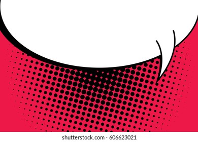 Abstract creative concept comic pop art style blank, layout template with clouds beams and isolated dots background. For sale banner, empty speech bubble set, vector illustration halftone book design