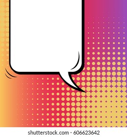 Abstract creative concept comic pop art style blank, layout template with clouds beams and isolated dots background. For sale banner, empty speech bubble set, vector illustration halftone book design