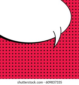 Abstract creative concept comic pop art style blank, layout template with clouds beams and isolated dots background. For sale banner, empty speech bubble set, vector illustration halftone book design