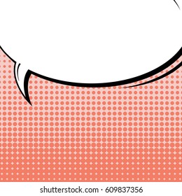 Abstract creative concept comic pop art style blank, layout template with clouds beams and isolated dots background. For sale banner, empty speech bubble set, vector illustration halftone book design