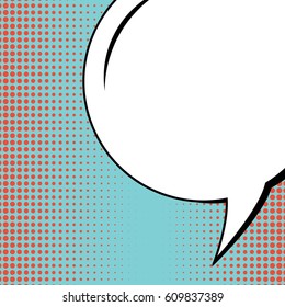 Abstract creative concept comic pop art style blank, layout template with clouds beams and isolated dots background. For sale banner, empty speech bubble set, vector illustration halftone book design