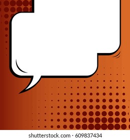 Abstract creative concept comic pop art style blank, layout template with clouds beams and isolated dots background. For sale banner, empty speech bubble set, vector illustration halftone book design