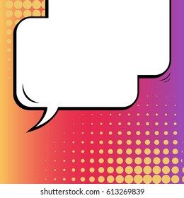 Abstract creative concept comic pop art style blank, layout template with clouds beams and isolated dots background. For sale banner, empty speech bubble set, vector illustration halftone book design