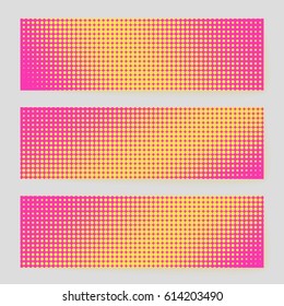 Abstract creative concept comic pop art style blank, layout template with clouds beams and isolated dots background. For sale banner, empty speech bubble set, vector illustration halftone book design