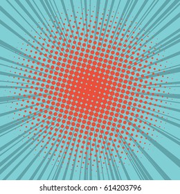 Abstract creative concept comic pop art style blank, layout template with clouds beams and isolated dots background. For sale banner, empty speech bubble set, vector illustration halftone book design