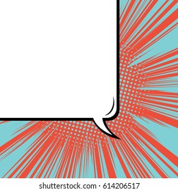 Abstract creative concept comic pop art style blank, layout template with clouds beams and isolated dots background. For sale banner, empty speech bubble set, vector illustration halftone book design