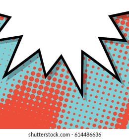 Abstract creative concept comic pop art style blank, layout template with clouds beams and isolated dots background. For sale banner, empty speech bubble set, vector illustration halftone book design