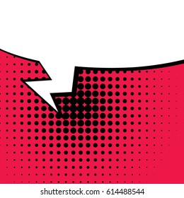 Abstract creative concept comic pop art style blank, layout template with clouds beams and isolated dots background. For sale banner, empty speech bubble set, vector illustration halftone book design