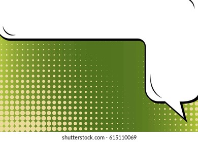 Abstract creative concept comic pop art style blank, layout template with clouds beams and isolated dots background. For sale banner, empty speech bubble set, vector illustration halftone book design