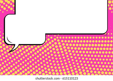 Abstract creative concept comic pop art style blank, layout template with clouds beams and isolated dots background. For sale banner, empty speech bubble set, vector illustration halftone book design