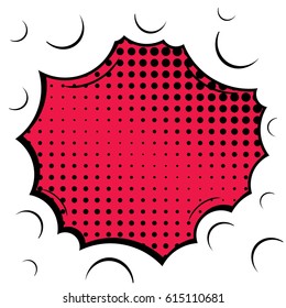 Abstract creative concept comic pop art style blank, layout template with clouds beams and isolated dots background. For sale banner, empty speech bubble set, vector illustration halftone book design