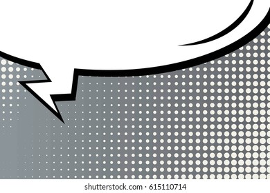 Abstract creative concept comic pop art style blank, layout template with clouds beams and isolated dots background. For sale banner, empty speech bubble set, vector illustration halftone book design