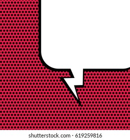 Abstract creative concept comic pop art style blank, layout template with clouds beams and isolated dots background. For sale banner, empty speech bubble set, vector illustration halftone book design