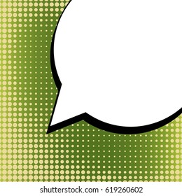 Abstract creative concept comic pop art style blank, layout template with clouds beams and isolated dots background. For sale banner, empty speech bubble set, vector illustration halftone book design