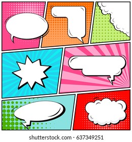 Abstract Creative Concept Vector Comic Pop Stock Vector (Royalty Free ...