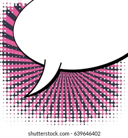 Abstract creative concept comic pop art style blank, layout template with clouds beams and isolated dots background. For sale banner, empty speech bubble set, vector illustration halftone book design