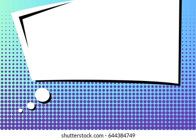 Abstract creative concept comic pop art style blank, layout template with clouds beams and isolated dots background. For sale banner, empty speech bubble set, vector illustration halftone book design