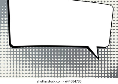 Abstract creative concept comic pop art style blank, layout template with clouds beams and isolated dots background. For sale banner, empty speech bubble set, vector illustration halftone book design