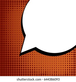 Abstract creative concept comic pop art style blank, layout template with clouds beams and isolated dots background. For sale banner, empty speech bubble set, vector illustration halftone book design