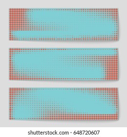 Abstract creative concept comic pop art style blank, layout template with clouds beams and isolated dots background. For sale banner, empty speech bubble set, vector illustration halftone book design