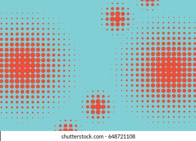 Abstract creative concept comic pop art style blank, layout template with clouds beams and isolated dots background. For sale banner, empty speech bubble set, vector illustration halftone book design