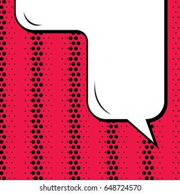 Abstract creative concept comic pop art style blank, layout template with clouds beams and isolated dots background. For sale banner, empty speech bubble set, vector illustration halftone book design