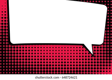 Abstract creative concept comic pop art style blank, layout template with clouds beams and isolated dots background. For sale banner, empty speech bubble set, vector illustration halftone book design