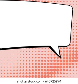 Abstract creative concept comic pop art style blank, layout template with clouds beams and isolated dots background. For sale banner, empty speech bubble set, vector illustration halftone book design