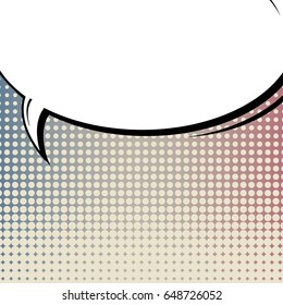 Abstract creative concept comic pop art style blank, layout template with clouds beams and isolated dots background. For sale banner, empty speech bubble set, vector illustration halftone book design