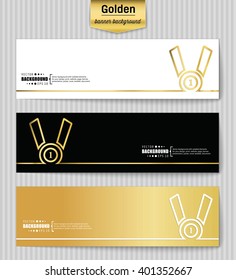 Abstract Creative concept gold vector background for Web and Mobile App, Illustration template design, business infographic, page, brochure, banner, presentation, poster, cover, booklet, document.
