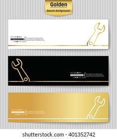 Abstract Creative concept gold vector background for Web and Mobile App, Illustration template design, business infographic, page, brochure, banner, presentation, poster, cover, booklet, document.
