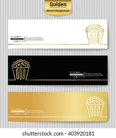 Abstract Creative concept gold vector background for Web and Mobile Applications, Illustration template design, business infographic, page, brochure, banner, presentation, poster, booklet, document.