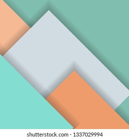 Abstract Creative concept layout template and background. Geometric design layout. Paper art Style. For web, style blank, poster and booklet. vintage color background