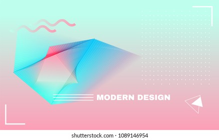 Abstract creative concept multicolored background. Fluid shapes composition