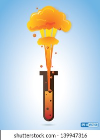 Abstract Creative Concept for Science, War, Experiment, Invention and many other ideas. - Vector Background