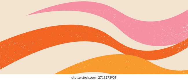 Abstrato conceito criativo de verão brilhante capa, cartão ou cartaz em estilo mínimo para a identidade corporativa, marca, anúncios de mídia social, decoração abstrata