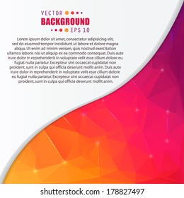 Abstract Creative concept vector background for Web and Mobile Applications, Illustration template design, business infographic, page, brochure, banner, presentation, poster, cover, booklet, document.