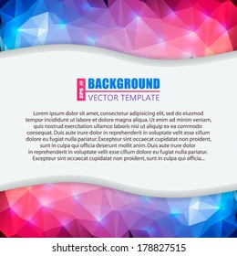 Abstract Creative concept vector background for Web and Mobile Applications, Illustration template design, business infographic, page, brochure, banner, presentation, poster, cover, booklet, document.