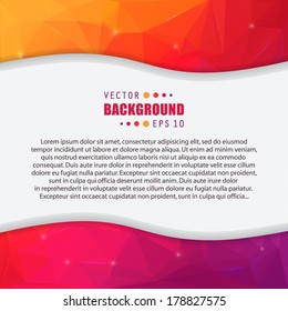 Abstract Creative concept vector background for Web and Mobile Applications, Illustration template design, business infographic, page, brochure, banner, presentation, poster, cover, booklet, document.