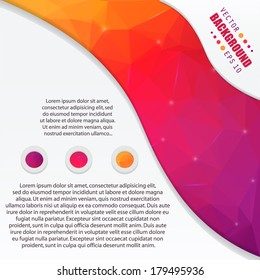 Abstract Creative concept vector background for Web and Mobile Applications, Illustration template design, business infographic, page, brochure, banner, presentation, poster, cover, booklet, document.