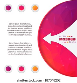 Abstract Creative concept vector background for Web and Mobile Applications, Illustration template design, business infographic, page, brochure, banner, presentation, poster, cover, booklet, document.