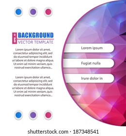 Abstract Creative concept vector background for Web and Mobile Applications, Illustration template design, business infographic, page, brochure, banner, presentation, poster, cover, booklet, document.