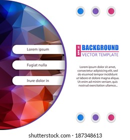 Abstract Creative concept vector background for Web and Mobile Applications, Illustration template design, business infographic, page, brochure, banner, presentation, poster, cover, booklet, document.