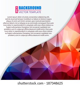 Abstract Creative concept vector background for Web and Mobile Applications, Illustration template design, business infographic, page, brochure, banner, presentation, poster, cover, booklet, document.